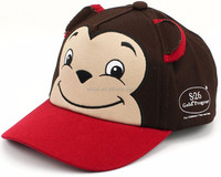 Gorra de Béisbol de 5 Paneles de Sarga de Algodón para Niños, Gorra con Bordado de Orejas de Panda, Gorra de Béisbol Infantil con Diseño de Panda