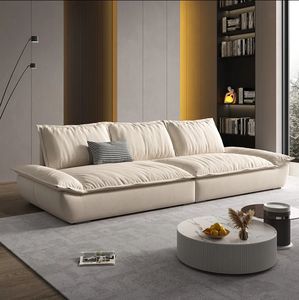 Moderno Divano Letto Matrimoniale di Lusso Convertibile Minimalista <span class=keywords><strong>Classico</strong></span> con Ampi Cuscini per Soggiorni Grandi - Product Image 3