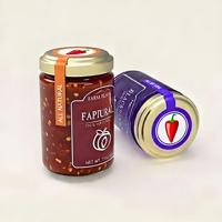 Emballage de produits alimentaires OEM, étiquette autocollante ovale en rouleau pour sauce chili