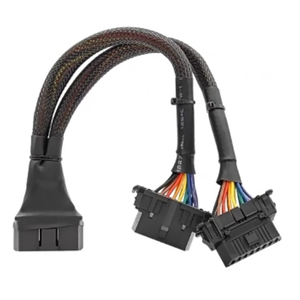 OBD PVC-klemtype vrouwelijke connector volledige naald volledige lijn motoranalysator omgebouwde kabel 30cm fabriek - Product Image 2