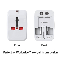 All in One Worldwide Travel Plug Adapter PC+ABS Material for Overseas Business Trip Holiday Vacation International Travel Use