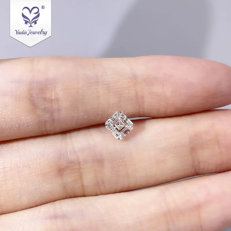 Tianyu Gems 0.78ct H I1 Asscher Cut Lab Cvd Diamond With IGI Cheap Price For Jewelry Rings Make