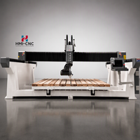 Scie à pont CNC 5 axes de haute qualité pour la découpe de pierre, logiciel inclus, pour granit et marbre automatique
