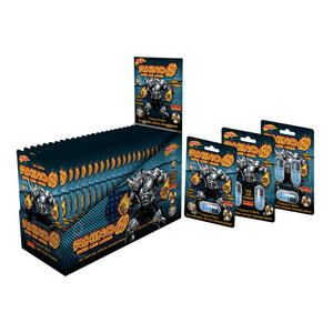 3D-Lentikulardruck Männer-Enhancement-Flaschenkarte Crazy <span class=keywords><strong>69</strong></span> Rhino 7 Kapseln Rhino Pillen Karte Leere Plastik-Kapsel-Flasche - Product Image 5