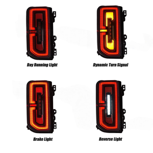 ไฟท้าย LED สำหรับ Ford Bronco ปี 2020-2023 เลนส์ใส ชุดอัพเกรดใหม่ พร้อมไฟวิ่งกลางวัน แบบเสียบใช้งานได้ทันที กันน้ำ - Product Image 5