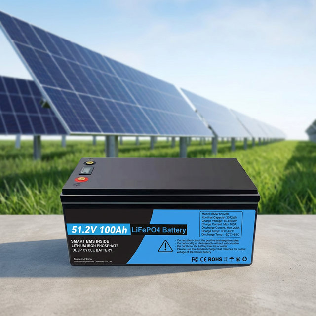 51.2V/48V 100AH-314AH LiFePO4 Solid State Battery Pack with 6000 Cycles for Home Solar Energy Storage