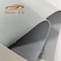 Tissu de revêtement de plafond de voiture en polyester de haute qualité, laminé, enduit, antibactérien, à poids moyen, avec support en mousse pour l'intérieur des voitures