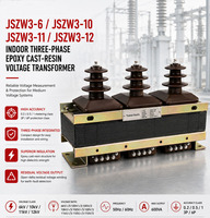 Transformateur de tension JSZW3-6/10/11/12 6kV 10kV 11kV 12kV Classe pour le choix d'équipements de commutation