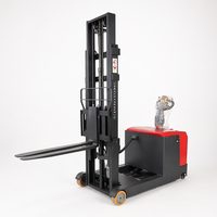 Gerbeur électrique compact industriel SAFER à mât bi-étages, batterie lithium-ion, pneus pneumatiques, faible coût d'entretien