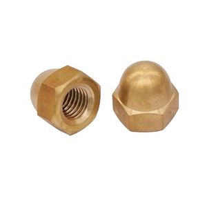 Nhà Máy bán hàng trực tiếp Vàng zinced Dome Nut với cho điện và trang trí dự án Carbon thép acorn <span class=keywords><strong>Nuts</strong></span> - Product Image 6