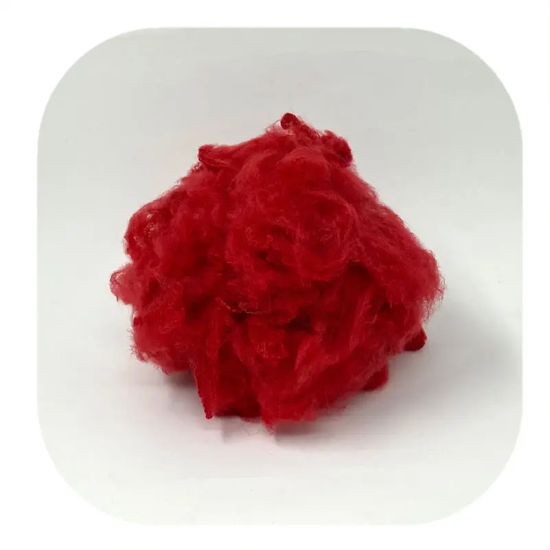 Regenerierte rote Polyester-Kunstfaser für Vliesstoffe