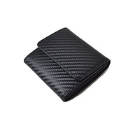 Vente en gros de portefeuille pour hommes en cuir véritable Oem avec blocage Rfid Portefeuille de voyage en fibre de carbone pour hommes