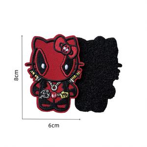 Hook and Loop Captain America Embroidery Patch Custom Super Hero Patch for Backpack Bags <strong>Jackets</strong> Clothes DIY Craft Decoration - Product Image 3