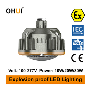Éclairage LED antidéflagrant IP68 ATEX 10W/20W/30W, ignifuge et anticorrosion pour zones dangereuses Zone 1 2 Zone 21 22 - Product Image 1