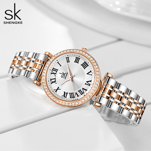 Relojes de Lujo Shengke para Mujer, Diseño Original, Relojes de Pulsera de Cuarzo para <span class=keywords><strong>Dama</strong></span>, Acero Inoxidable, Los Mejores Regalos, Dropshipping - Product Image 5