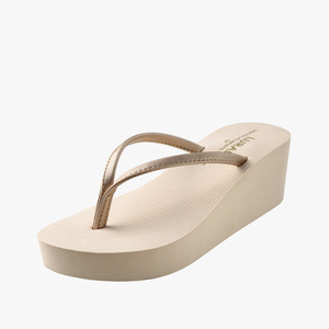 Luladi Sandali Estivi da Donna Stile Coreano <span class=keywords><strong>con</strong></span> <span class=keywords><strong>Tacco</strong></span> Alto, <span class=keywords><strong>Infradito</strong></span> da Spiaggia Antiscivolo alla Moda <span class=keywords><strong>con</strong></span> Zeppa Spessa in Gomma EVA - Product Image 6