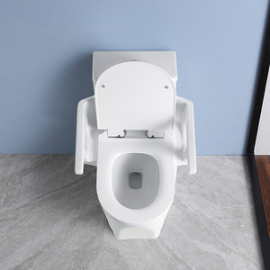 Tráng men gốm sứ vệ sinh một mảnh WC nhà vệ sinh người xử lý có thể truy cập nhà vệ sinh cao cho người khuyết tật tay vịn - Product Image 2