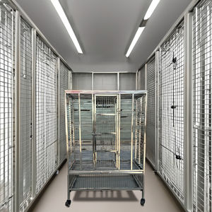 Gabbia Premium per Uccelli di Grandi Dimensioni, Best Seller, in Acciaio Inox con Vassoio in Plastica, Recinto per Pappagalli e Piccioni, Gabbia Extra Large per Allevamento - Product Image 1