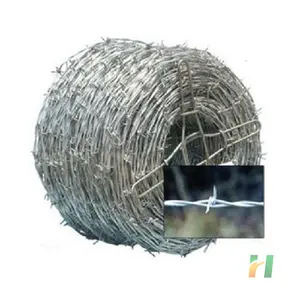 Hot dipped galvanized barbed wire chain link fence prices in south africa barbed wire 50kg 25kg barbed wire fence