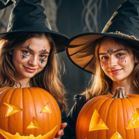 Autocollants adhésifs pour le visage, bijoux de visage, strass d'Halloween, rouge et noir gothique, maquillage, motif toile d'araignée, temporaires