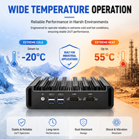 PC Industri Tanpa Kipas Baru I3 I5 I7 Generasi ke-4 & ke-5 RAM DDR3 Windows Linux Faktor Bentuk Kecil Peralatan Otomasi