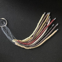 50pcs/chaîne pré-chargé Micro anneaux liens perles perles doublées de Silicone pour outil d'extensions de cheveux