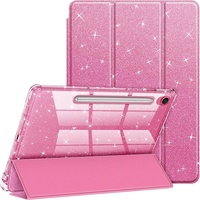 Nouvelle conception Étui en cuir transparent brillant et coloré avec paillettes pour enfants pour Samsung A9 Plus