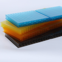 Panneau en polycarbonate alvéolaire à motif étoilé de qualité ingénierie, à fixation rapide, pour auvent de station de péage autoroutier et grand toit