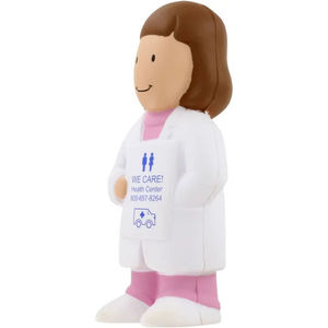 Balles anti-stress personnalisées pour femmes médecins, en mousse souple à presser, nouveauté, cadeau promotionnel, impression <span class=keywords><strong>de</strong></span> logo, vente en gros - Product Image 2