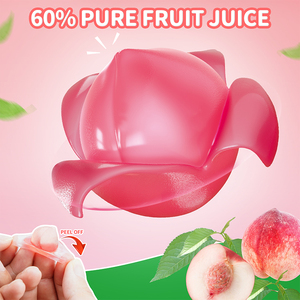 Amos peelerz hình dạng khác nhau Halal trái cây <span class=keywords><strong>Jelly</strong></span> kẹo Hương vị đào peelable ngọt ngào Gummy kẹo - Product Image 3
