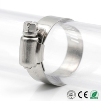 Abrazadera de Manguera de Acero Galvanizado Resistente a la Corrosión, Tipo Americano, Ajustable, Universal, para Mantenimiento de Vehículos, Conector de Tubería, Clip de Banda