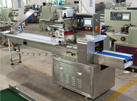 Máquina Envolvedora de Flujo Servo de Alta Gama con Alimentador Automático para Empaque de Helados, Paletas de Hielo, Galletas, Bizcochos, Crackers y Obleas