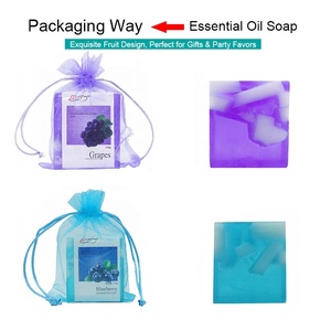 Jabón Artesanal en Barra con Aceites Esenciales de Frutas, 100g, Fragancia Frutal, Limpieza Suave, Hidratante, para el Cuidado de la Piel del Rostro y Cuerpo, para Baño Diario - Product Image 4