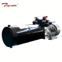 Groupe hydraulique à double solénoïde directionnel horizontal à cylindre long, monté en colonne, pour station d'alimentation hydraulique de remorque à benne basculante