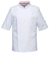 Nouvelle veste de chef d'été, uniforme de chef, chemise de service alimentaire pour restaurant, hôtel, blouse de chef à dos en maille respirante, unisexe, couleur personnalisable