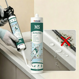 Adhésif écologique non toxique sans odeur pour la décoration intérieure, <span class=keywords><strong>colle</strong></span> pour panneaux muraux en <span class=keywords><strong>bois</strong></span> et PVC, 300 ml, mastic MS - Product Image 1