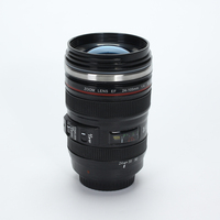 Mug à café en acier inoxydable en forme d'objectif d'appareil photo, tasse créative pour photographie, gobelet de voyage, cadeau pour les passionnés de photographie