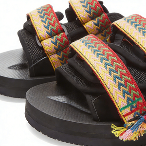 Sandales d'extérieur pour hommes avec logo personnalisé, double sangle <span class=keywords><strong>Velcro</strong></span> réglable, coussin EVA et semelle en caoutchouc antidérapante - Product Image 5