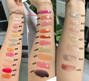 Elige tu propio tubo y colores que cambian de color aceite de labios Etiqueta Privada vegano sabor a fruta hidratante maquillaje normal aceite de labios - Product Image 2