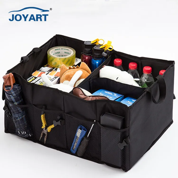 Scatola portaoggetti per veicoli pieghevole sedile posteriore pieghevole Organizer per auto scatola portaoggetti Boot Car Trunk Organizer