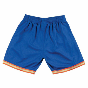 Shorts de basketball en maille bleue américaine pour hommes, taille élastique, logo brodé, bande latérale, vêtements de sport décontractés, service OEM - Product Image 3