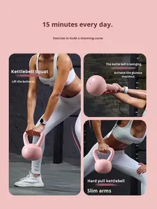 Kettlebell de PVC Suave y Arena de Hierro Trykid, Equipo de Fitness Unisex para el Hogar, para Levantamiento de Cadera, Sentadillas y Ejercicios de Tonificación <span class=keywords><strong>con</strong></span> <span class=keywords><strong>Mancuerna</strong></span> Pequeña - Product Image 2
