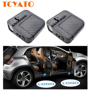 TCYATO Customized Logo LED <strong>Door</strong> <strong>Light</strong> 3D Laser Projection Welcome <strong>Light</strong> Infrared Induction 6000k Color Temperature for New Model - Product Image 1