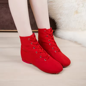 Zapatos <span class=keywords><strong>de</strong></span> baile <span class=keywords><strong>de</strong></span> <span class=keywords><strong>lona</strong></span> con cordones <span class=keywords><strong>para</strong></span> mujer, <span class=keywords><strong>zapatillas</strong></span> <span class=keywords><strong>de</strong></span> <span class=keywords><strong>Ballet</strong></span> Pointe <span class=keywords><strong>para</strong></span> mujer - Product Image 3