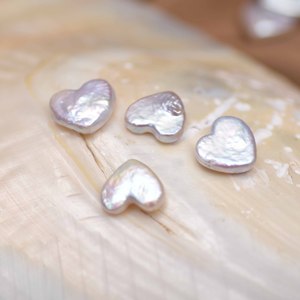 Zhuji Wholesale Natural Baroque Freshwater Pearls Heart-Shaped Good Luster Thick/<strong>Fat</strong> White/<strong>Pink</strong>/Purple Custom Hole Clean Surface - Product Image 3