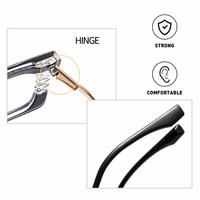 2023 Carré Grand Cadre Haute Qualité Gelée Couleur Lunettes De Sécurité Cadre Prescription Lunettes Anti Lumière Bleue Lunettes