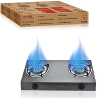 Cuisinière à gaz domestique AKANE A.82614 GPL 2 brûleurs, allumage électronique, flamme puissante, chauffage uniforme, nettoyage facile