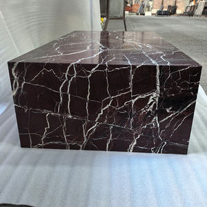 Prix d'usine Table basse Rosa Levanto en marbre rouge pierre naturelle moderne pour meubles de salon chambre <span class=keywords><strong>à</strong></span> coucher - Product Image 6