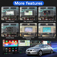 Module de décodage sans fil Apple CarPlay Android Auto, kit d'interface pour Toyota Mark-X GRX120 / 121 / 125 de 2004 à 2007