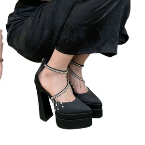 <span class=keywords><strong>Sandali</strong></span> con Tacco Alto a Punta Taglia 42, 15CM, Estremamente Alti con Plateau, Scarpe da Passerella con Strass per <span class=keywords><strong>Donna</strong></span> - Product Image 5